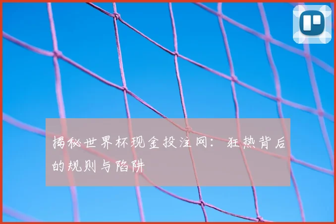 揭秘世界杯现金投注网：狂热背后的规则与陷阱